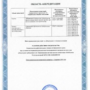 СВИДЕТЕЛЬСТВО ОБ АККРЕДИТАЦИИ № ИЛ/ЛРИ-02842. Испытательная лаборатория